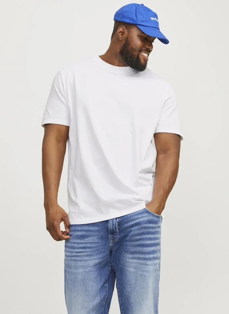 JACK & JONES Casual Crew Neck Regular Fit Plus size T-Shirt